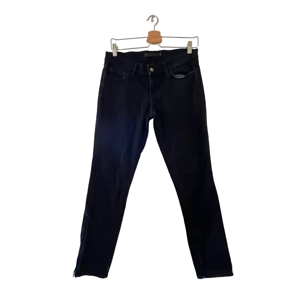 J Brand The Deal Skinny Leg Zipper Detail‎ Jeans Womens Size 28 Low Rise